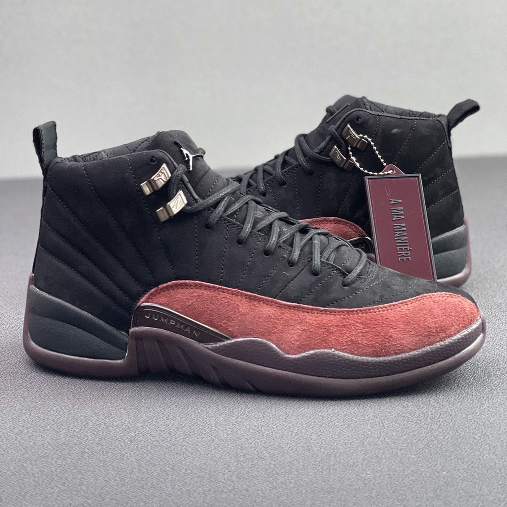 Jordan 12 Retro A Ma Maniére in Black Burgundy DV6989-001 - product image from the listing.