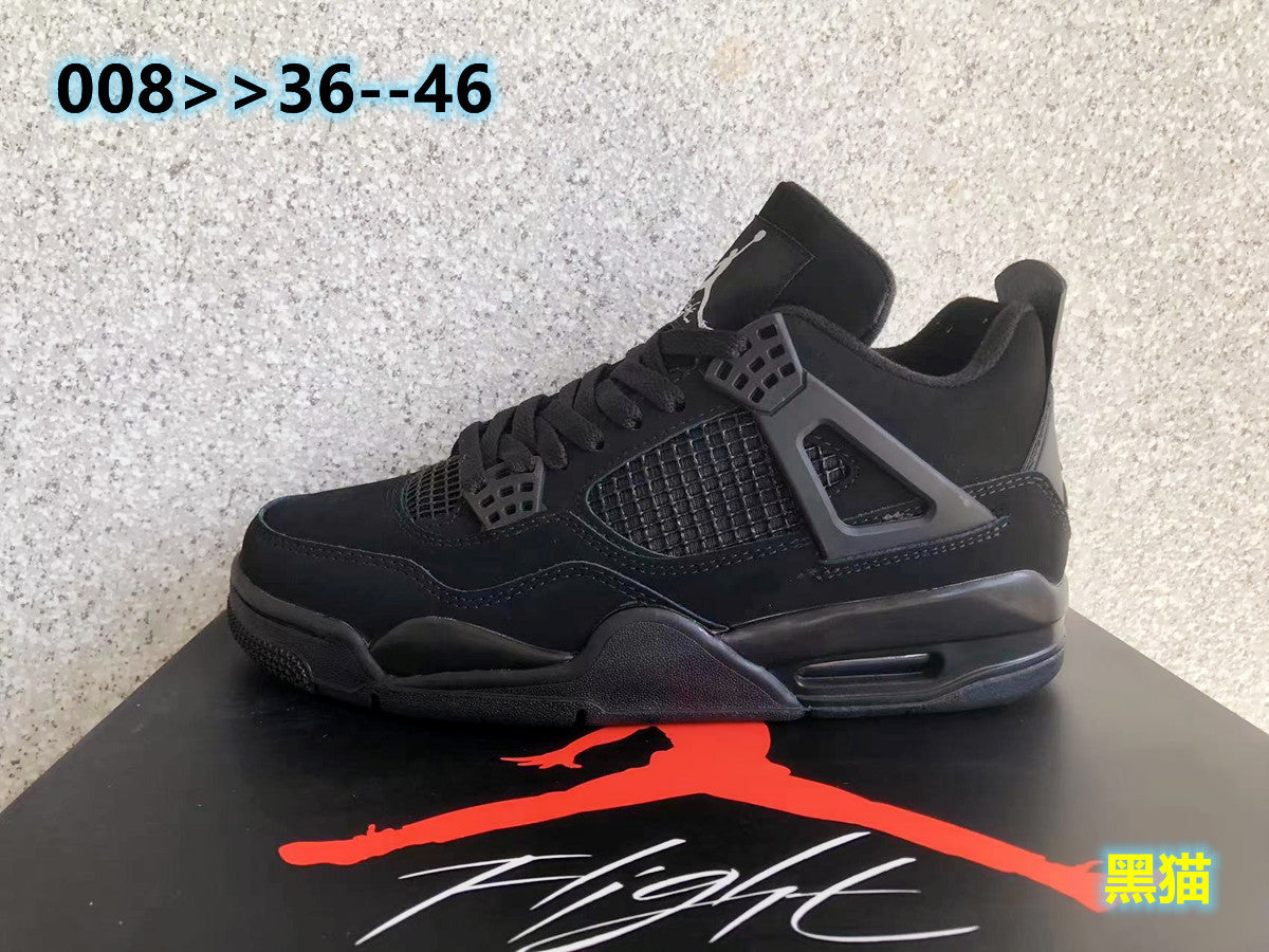 Jordan 4 Retro Black Cat Sneakers in Black - product image from the listing.