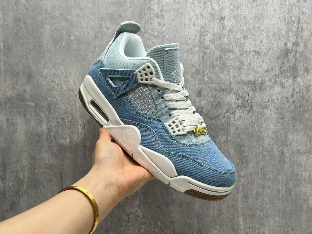 "Denim" Air Jordan 4 Worn Blue - product image from the listing.