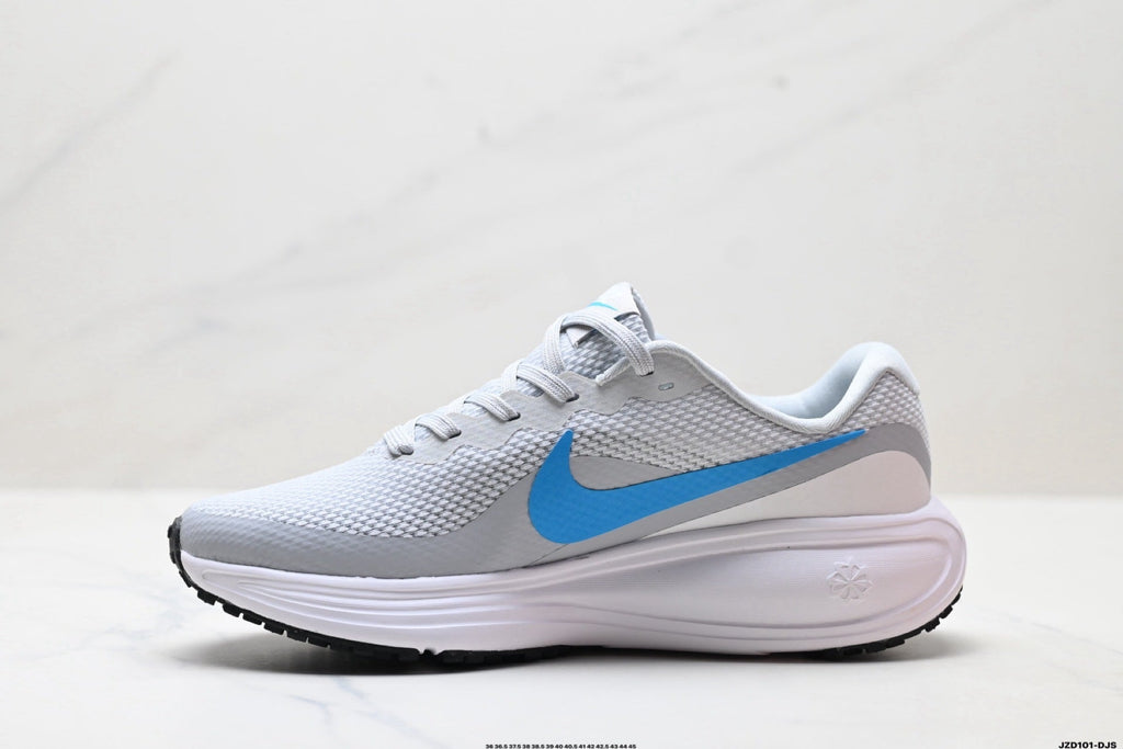 Nike Revolution 8 Running Shoes, in White and Blue - product image from the listing.