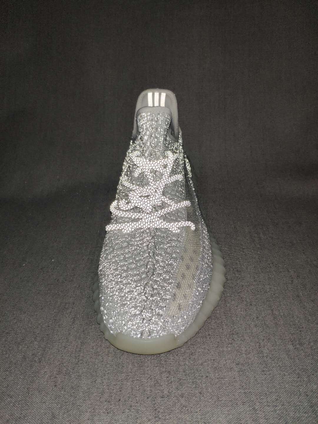 Yeezy Boost 350 V2 Sneakers in Gray Knit - product image from the listing.