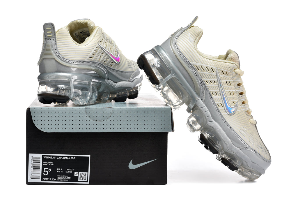 Nike Air VaporMax 360 Sneakers in Beige and Silver CK2719-200 - product image from the listing.
