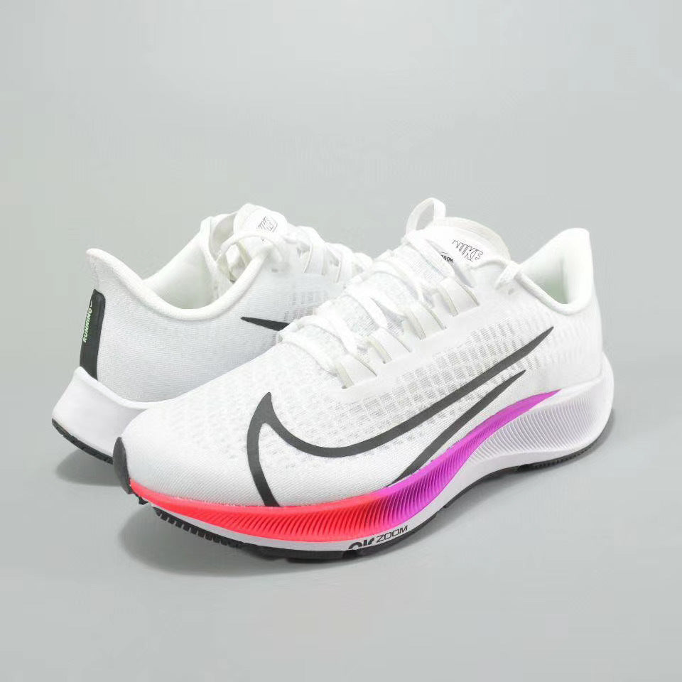 Nike Air Zoom Pegasus 37 Running Shoes in White BQ9646-103 - product image from the listing.