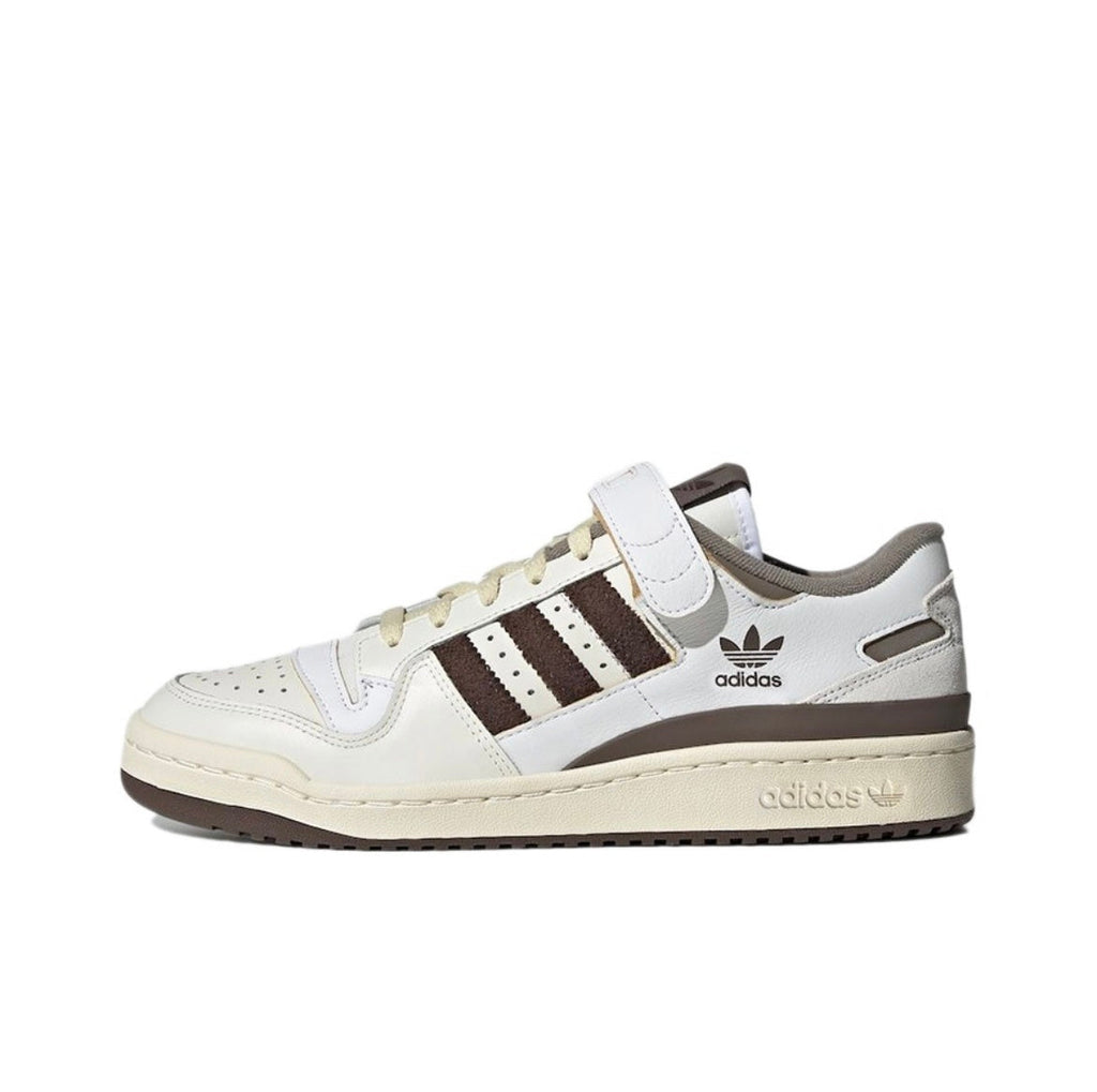 adidas Forum 84 Low Sneakers in White Brown GX4567 - product image from the listing.