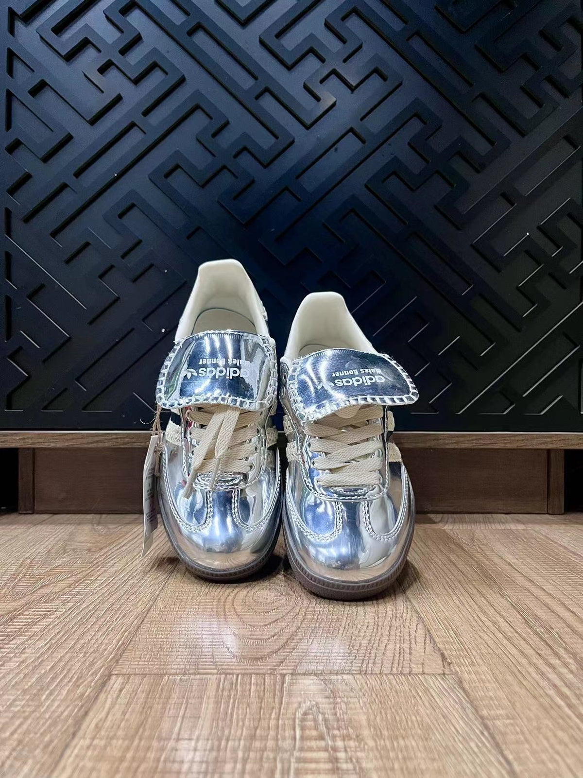 adidas x Wales Bonner Samba Low-Top Sneakers in Silver - product image from the listing.