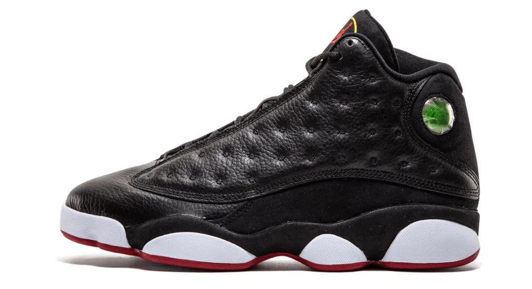 Air Jordan 13 Playoffs Black Red High-Top Sneakers - product image from the listing.