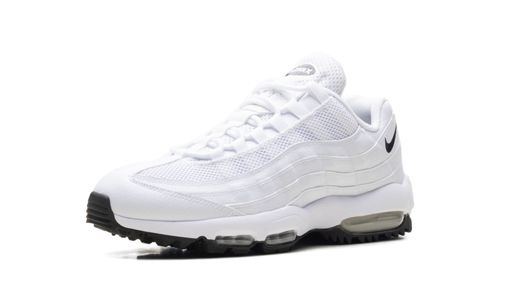 "White / Black" Nike Air Max 95 Golf HV4696 100 - product image from the listing.