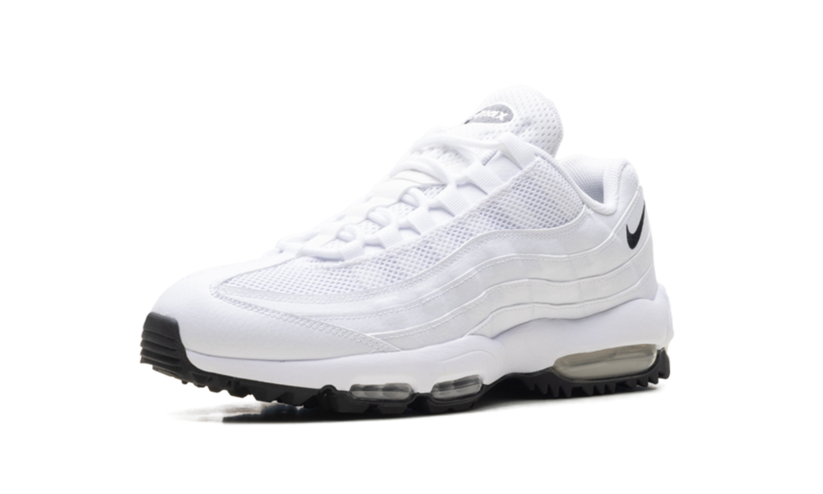 "White / Black" Nike Air Max 95 Golf HV4696 100 - product image from the listing.