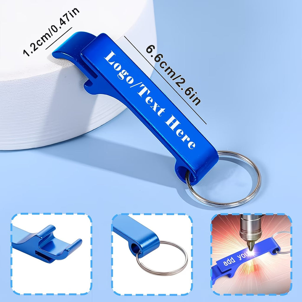 50pcs white boxes containing personalized custom keychain
