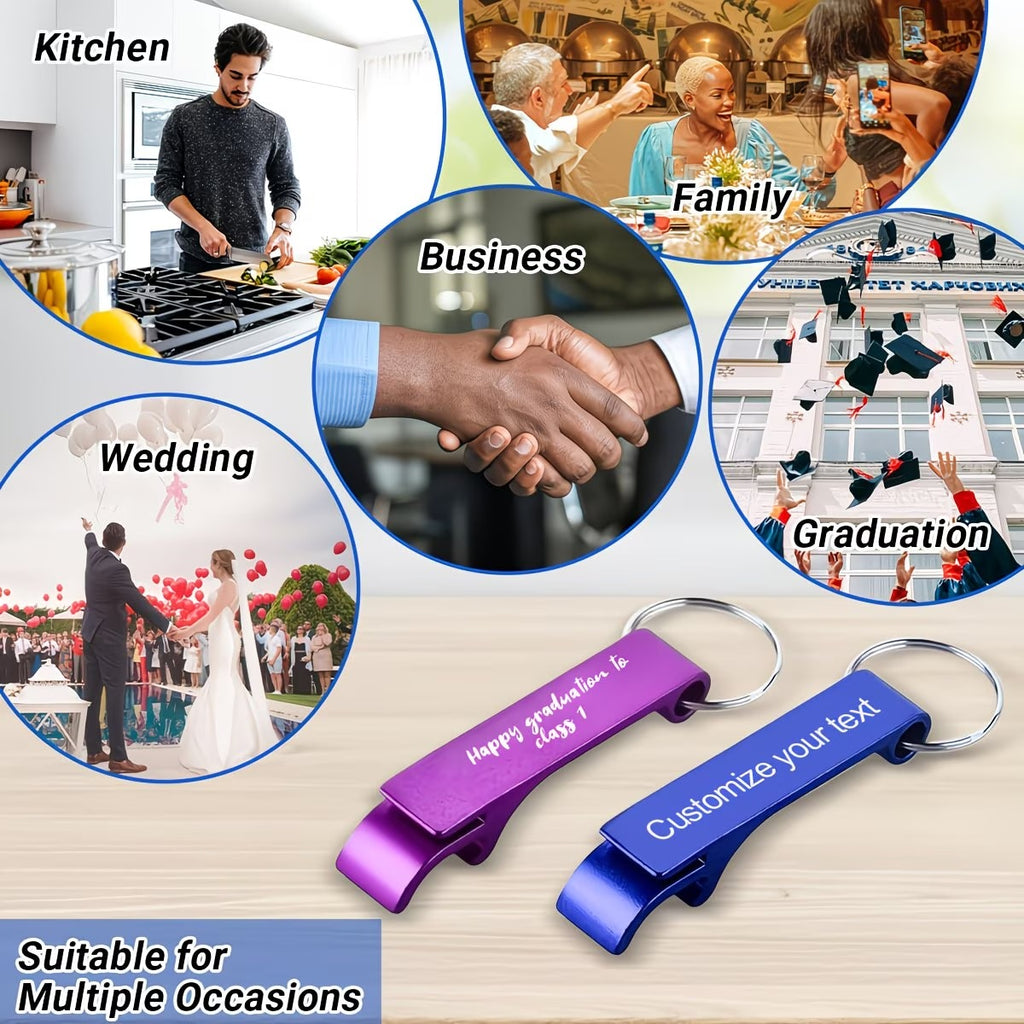 50pcs white boxes containing personalized custom keychain