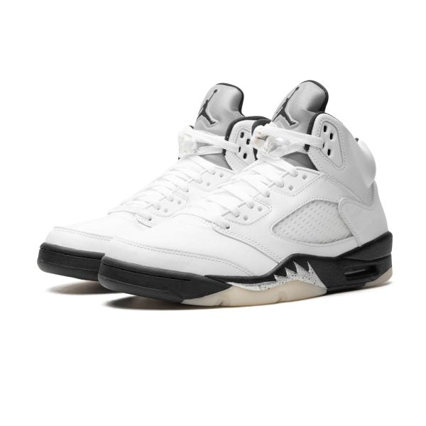 "White/Black" Air Jordan 5 - product image from the listing.
