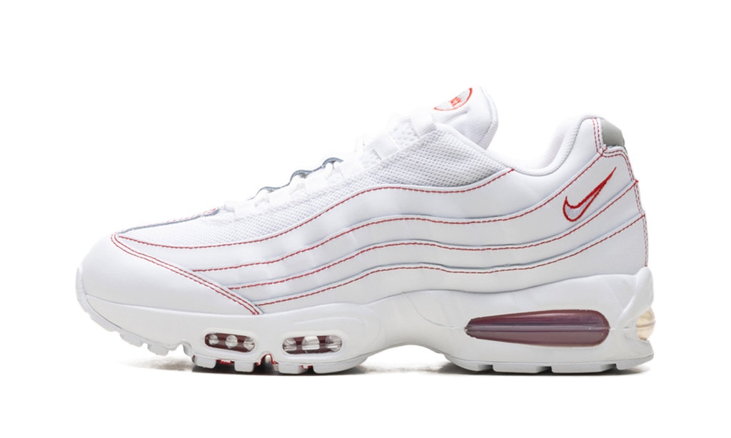"Big Bubble White University Red" Air Max 95 OG IB7936 100 - product image from the listing.