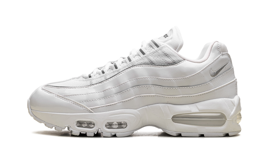 Women's Nike Air Max 95 "White Patent" IB6397 100 - product image from the listing.