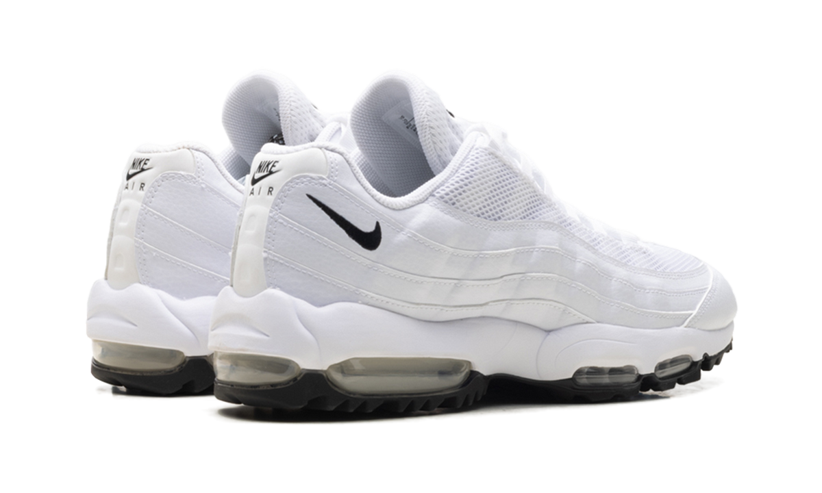 "White / Black" Nike Air Max 95 Golf HV4696 100 - product image from the listing.