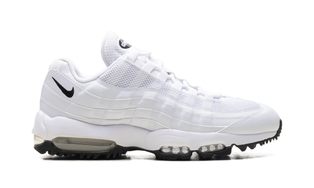 "White / Black" Nike Air Max 95 Golf HV4696 100 - product image from the listing.