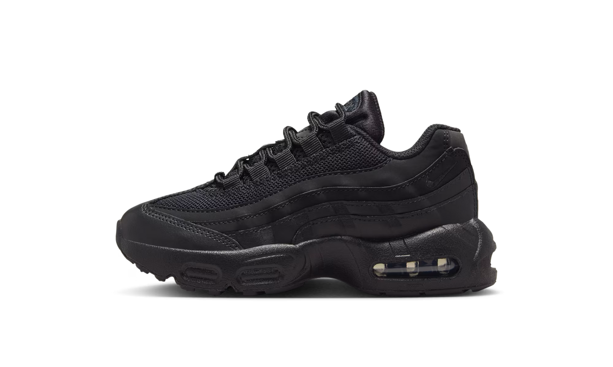 "Black / Black / Anthracite / Black" Air Max 95 Recraft GS HQ6364 001 - product image from the listing.