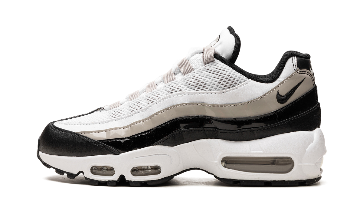 Women's AIR MAX 95 "Light Iron Ore / Black Patent" DR2550 100 - product image from the listing.