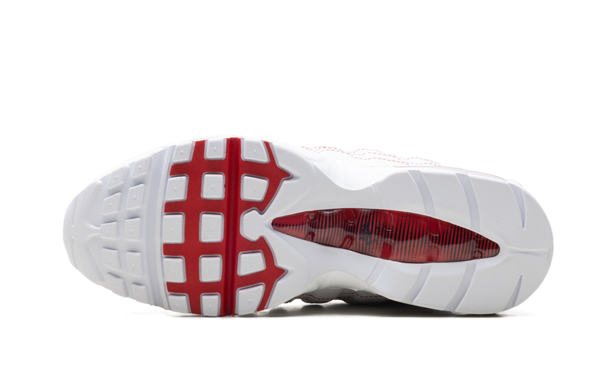 "Big Bubble White University Red" Air Max 95 OG IB7936 100 - product image from the listing.