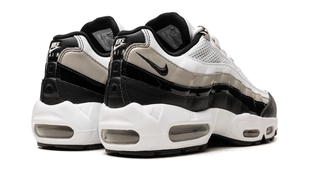 Women's AIR MAX 95 "Light Iron Ore / Black Patent" DR2550 100 - product image from the listing.