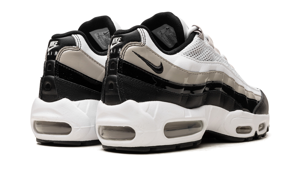 Women's AIR MAX 95 "Light Iron Ore / Black Patent" DR2550 100 - product image from the listing.