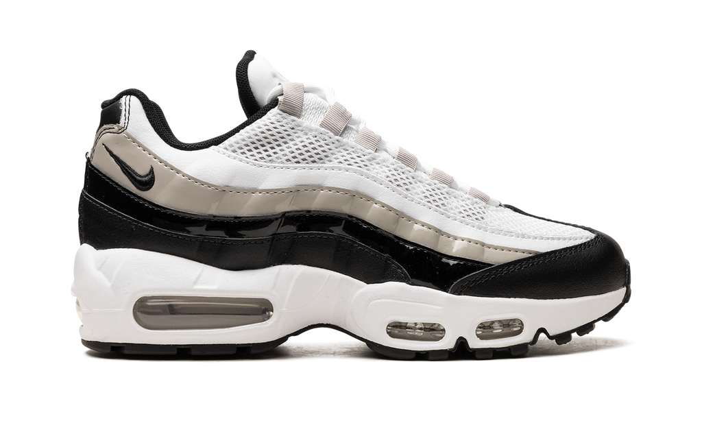 Women's AIR MAX 95 "Light Iron Ore / Black Patent" DR2550 100 - product image from the listing.